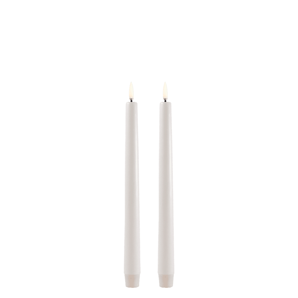 UYUNI Lighting LED Stabkerzen 2er Vanilla 2,3x25,5