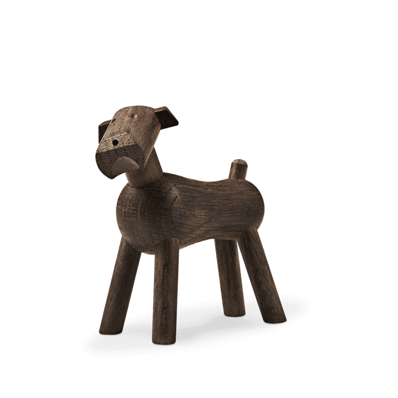 Kay Bojesen Hund Tim, dunkles Holz - Teeliesel Default Title