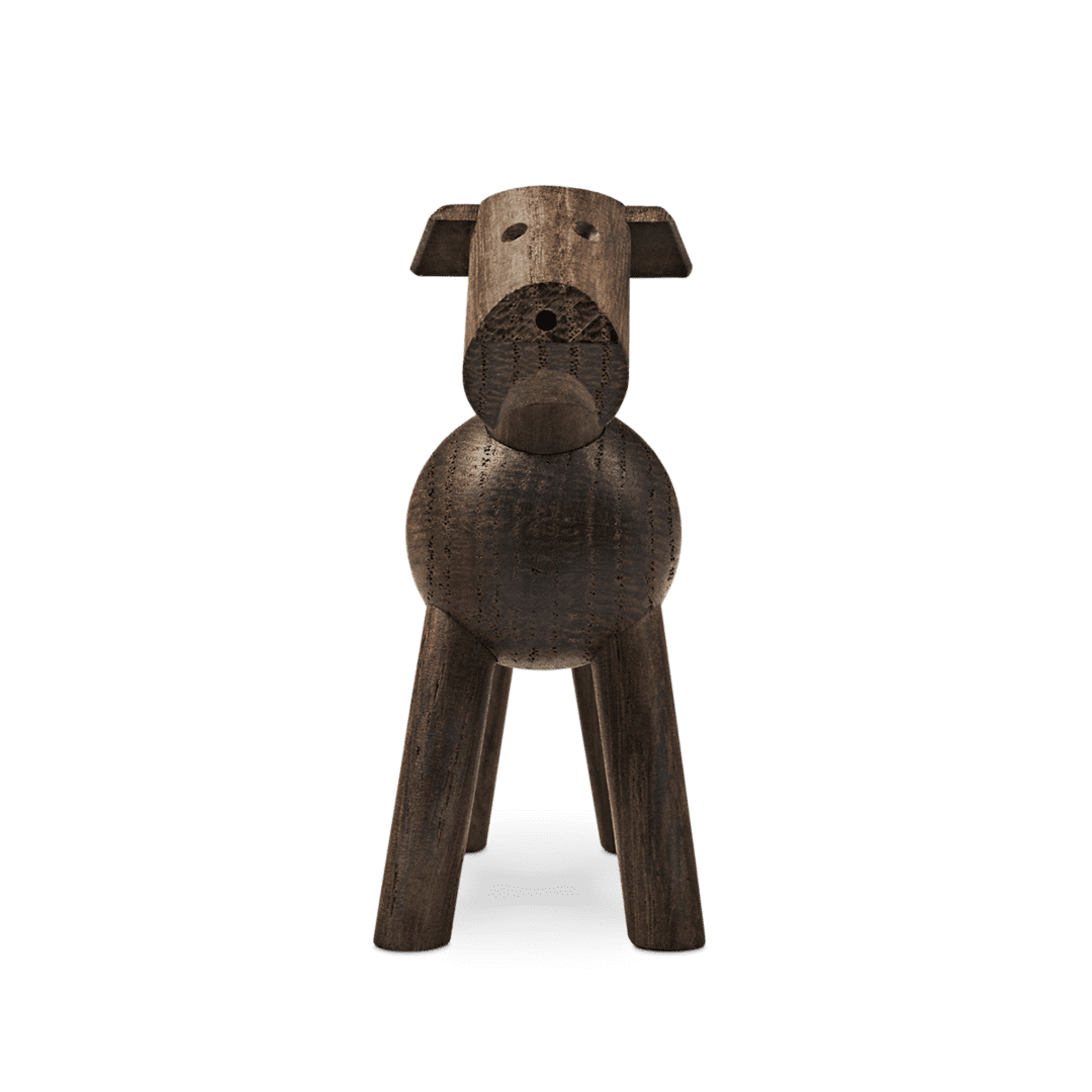 Kay Bojesen Hund Tim, dunkles Holz - Teeliesel Default Title