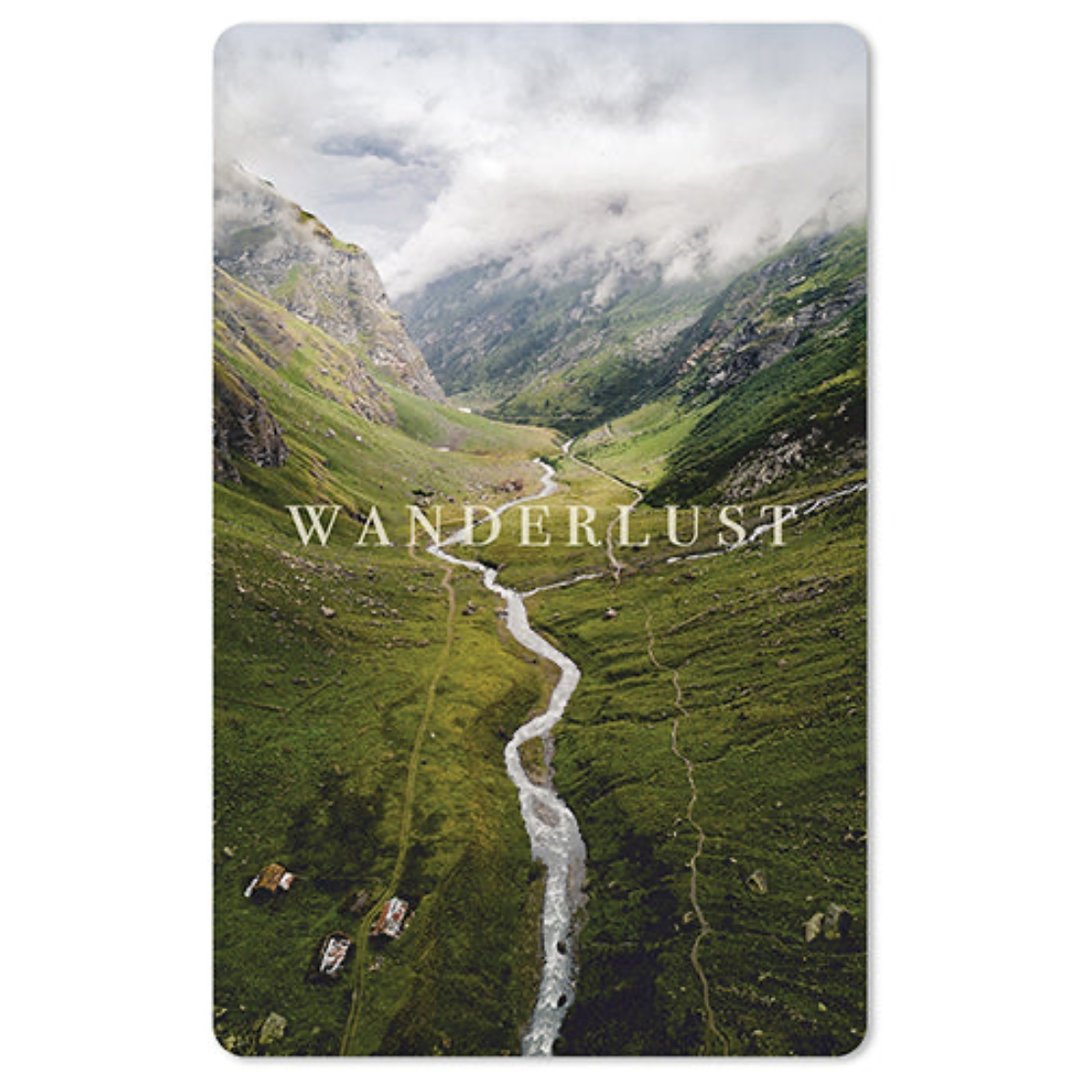 Lunacard Mini Postkarte Wanderlust - Teeliesel Default Title
