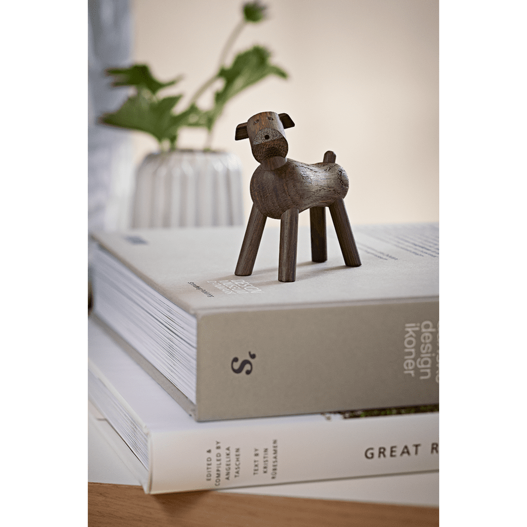 Kay Bojesen Hund Tim, dunkles Holz - Teeliesel Default Title