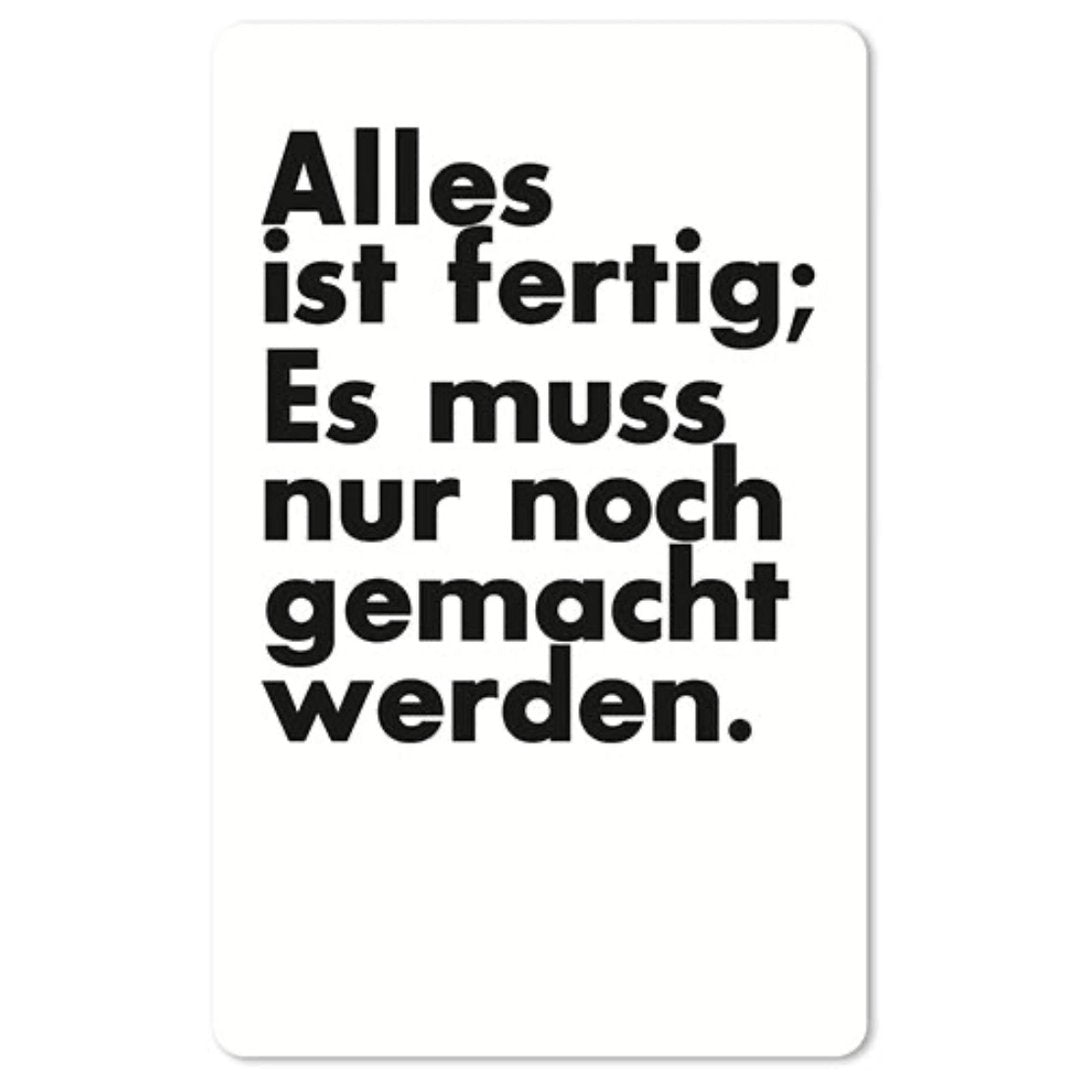 Lunacard Mini Postkarte Fertig - Teeliesel Default Title