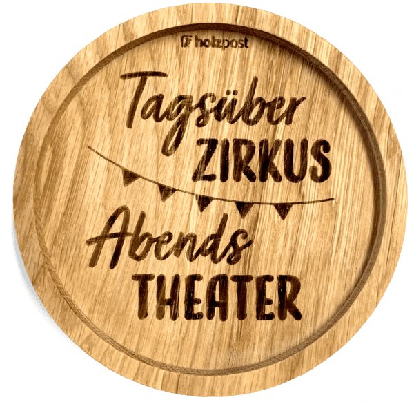 Holzpost Untersetzer „Zirkus“ - Teeliesel Default Title