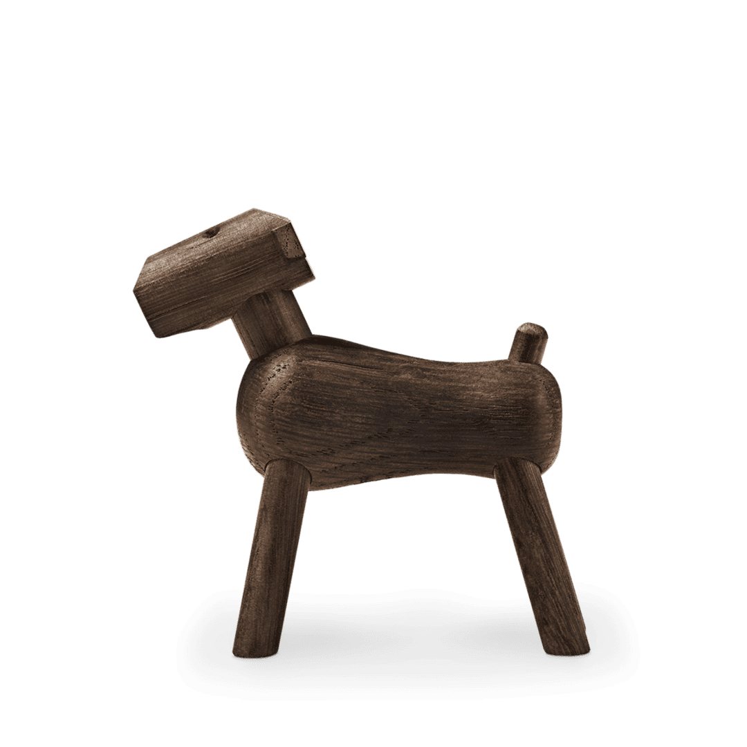 Kay Bojesen Hund Tim, dunkles Holz - Teeliesel Default Title
