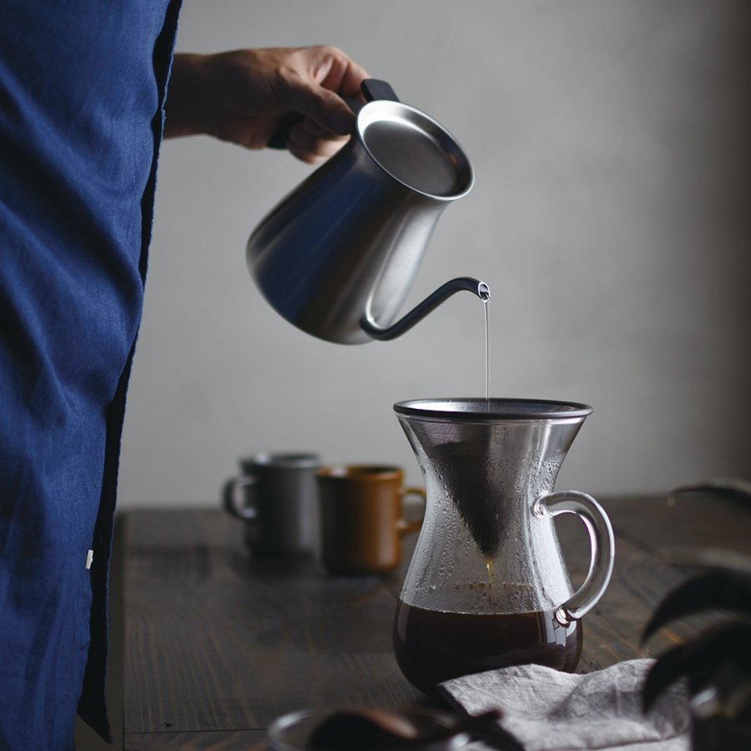 Kinto Kaffeekaraffen-Set 4 Tassen mit Edelstahlfilter - Teeliesel Default Title