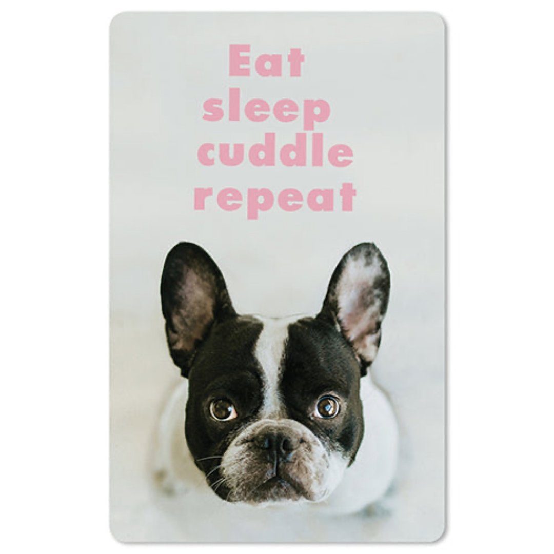 Lunacard Mini Postkarte Eat sleep cuddle - Teeliesel Default Title