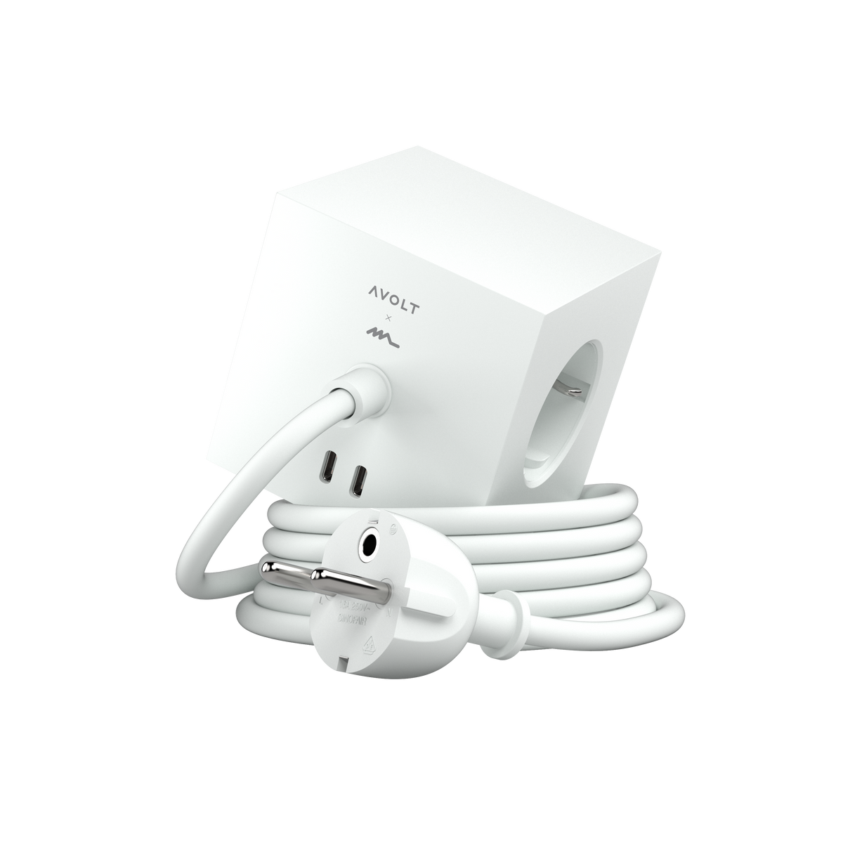 AVOLT Square 1 USB-C Opal White