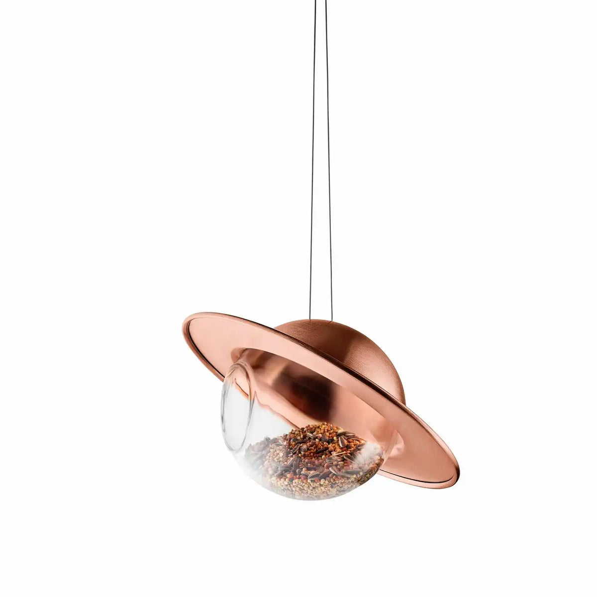 Eva Solo Vogelfutterkugel Saturn, Kupfer