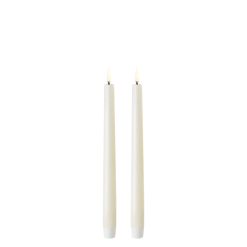 UYUNI Lighting LED Stabkerzen 2er  Ivory 2,3x25,5