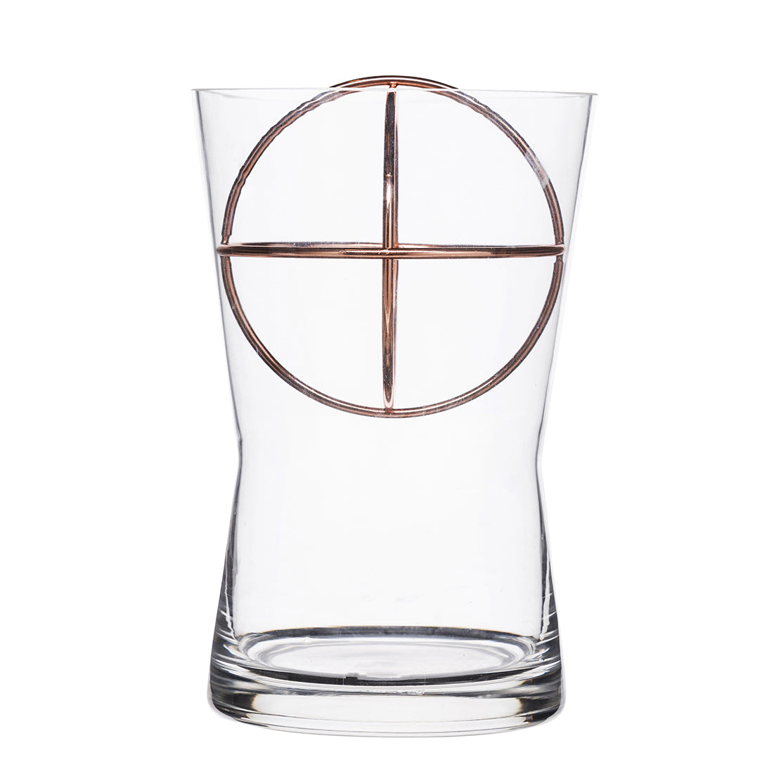 Born in Sweden Sphere Vase M Copperplated Stainless Steel Ball