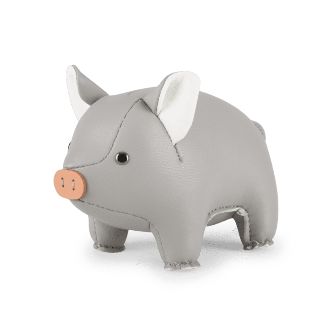 Züny Schweinchen grau Briefbeschwerer - Teeliesel  Default Title