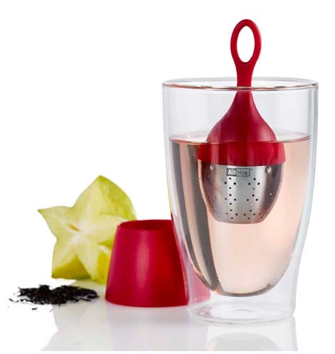 AdHoc Schwimmender Teefilter FLOATEA, rot - Teeliesel  Default Title
