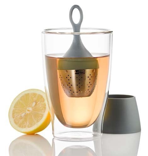 AdHoc Schwimmender Teefilter FLOATEA, grau - Teeliesel  Default Title