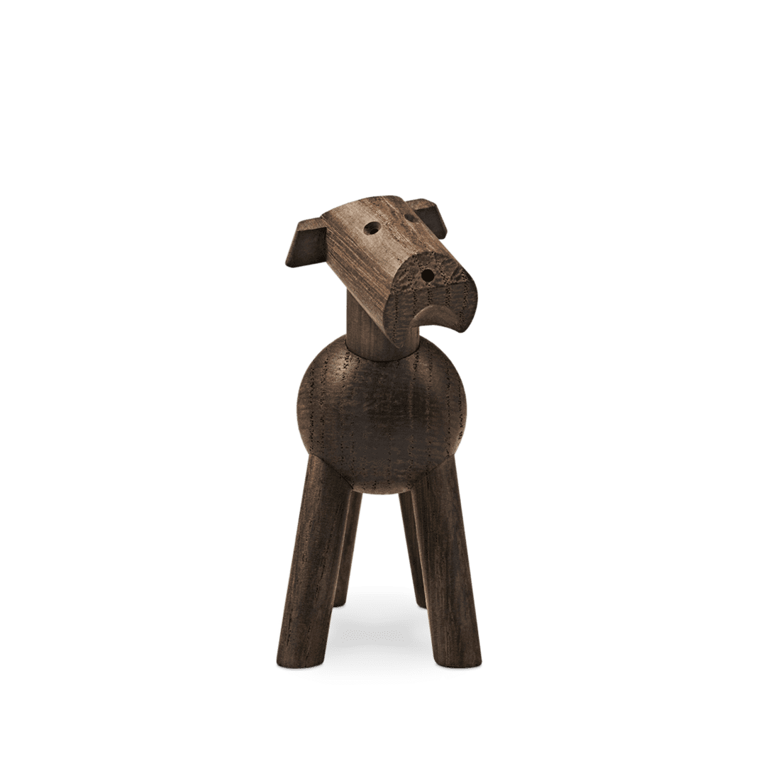 Kay Bojesen Hund Tim, dunkles Holz - Teeliesel  Default Title